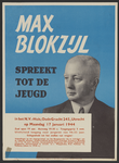 703223 Propaganda-affiche met een aankondiging van een bijeenkomst in het N.V.-huis (Oudegracht 245) te Utrecht waar ...